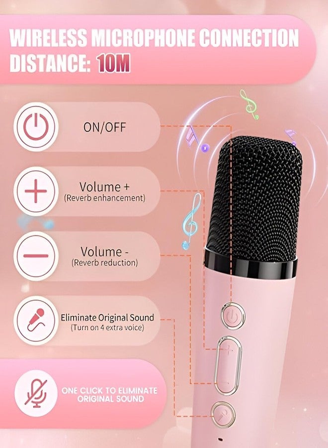 Lebami Wireless Bluetooth Karaoke Speaker for Kids & Adults - Portable Speaker with Dynamic Lights, Built-in Microphone, for Girls, Boys & Toddler - Image 5